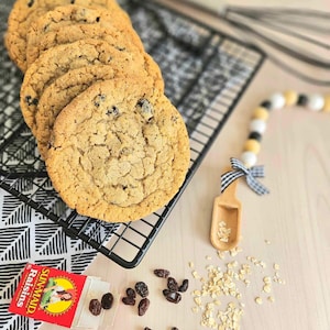 Secret Ingredient Oatmeal Raisin Cookie Recipe/Not Your Grandmas Oatmeal Raisin/Gourmet Cookie Recipes/Cookies/Dessert image 1