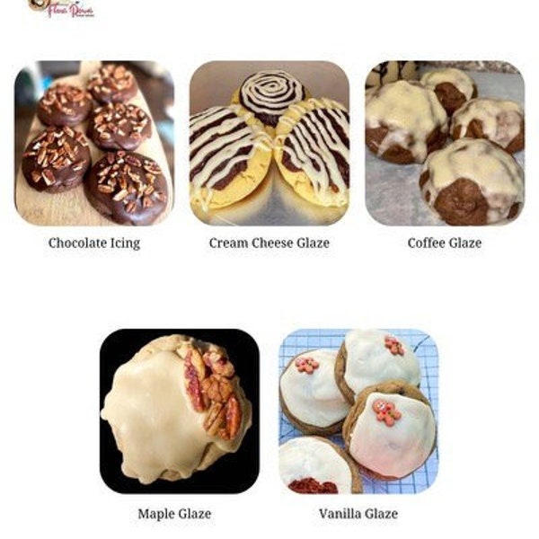 Glaze/Icing Recipe Bundle 2023/Cookie Glazes/Icings/Donuts/Cakes/Cupcakes/Dessert Recipes
