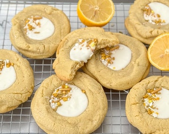 Olivenöl-Zuckerkekse mit Zitronenglasur / Gourmet-Keksrezepten / Frühlingskeksen / Sommerkeksen / Saisonalen Backrezepten