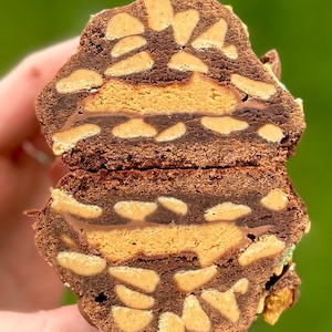 Chocolate Peanut Butter Cup Stuffed Cookie Recipe/Giant Cookie Recipes/Gourmet Cookies/Desserts