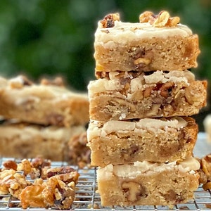 Banana Nut Bread Blondies Recipe/Blondie Recipe/Gourmet Recipes/Desserts/Banana Bread Inspired image 5