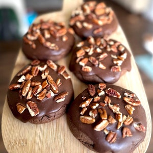 Texas Sheet Cake Cookie Recipe/German Chocolate Cake Cookie Recipe/Chocolate Cupcake Cookie Recipe/Gourmet Recipes/Giant/Southern Desserts