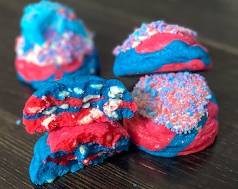 Cotton Candy Cookie Recipe/Giant Cookie Recipes/Gourmet Cookies/Desserts/Carnival Flavors