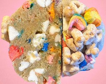 Mallow Cereal Lucky Cookie Recipe/Giant Cookie Recipes/Dessert