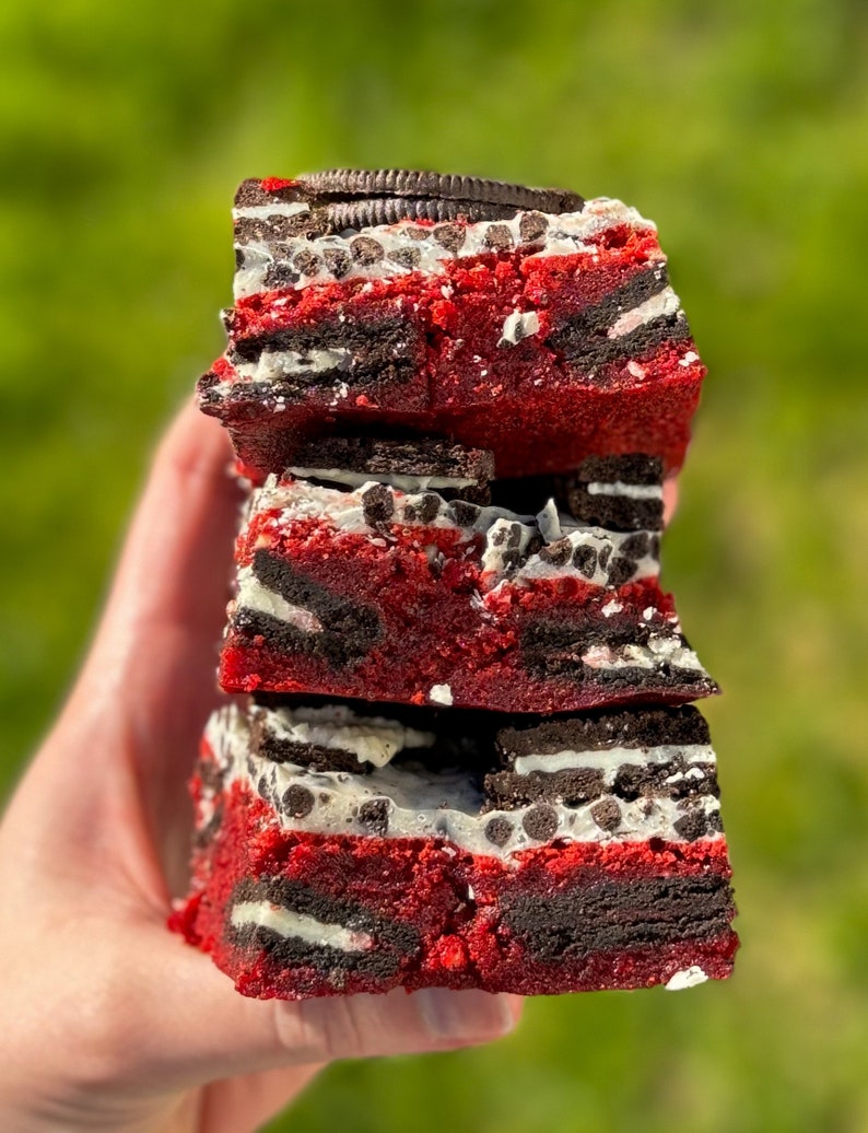 Red Velvet Cookies & Creme Stuffed Brownie Recipe/brownies/gourmet ...