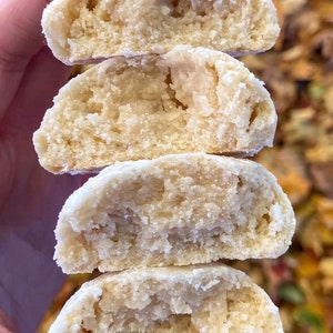 Receita de biscoito bola de neve/Biscoitos de casamento mexicanos/Bolos de chá russo/Biscoitos gourmet/Sobremesa/Férias de inverno/Doces de Natal