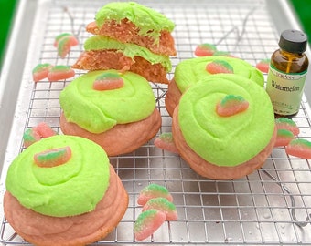 Watermelon Sweet & Sour Cookie Recipe/Watermelon Mojito Cookies/Watermelon Sugar Cookies/Gourmet Cookie Recipes/Giant