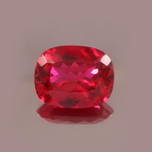 AAA Blood Red Mozambique Ruby, Rectangle Cut, 11x9 mm Loose Gemstone