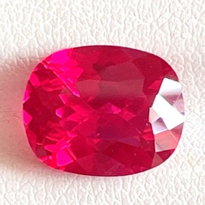 AAA+ Mozambique Ruby Gemstone: 6CT Pigeon Red Rectangle Cut