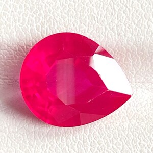 AAA+ A Flawless Blood Red Mozambique Ruby Pear Loose Gemstone Cut, Excellent Quality Ruby Ring & Fine Jewellery Making Gemstone Cut 12x10 MM
