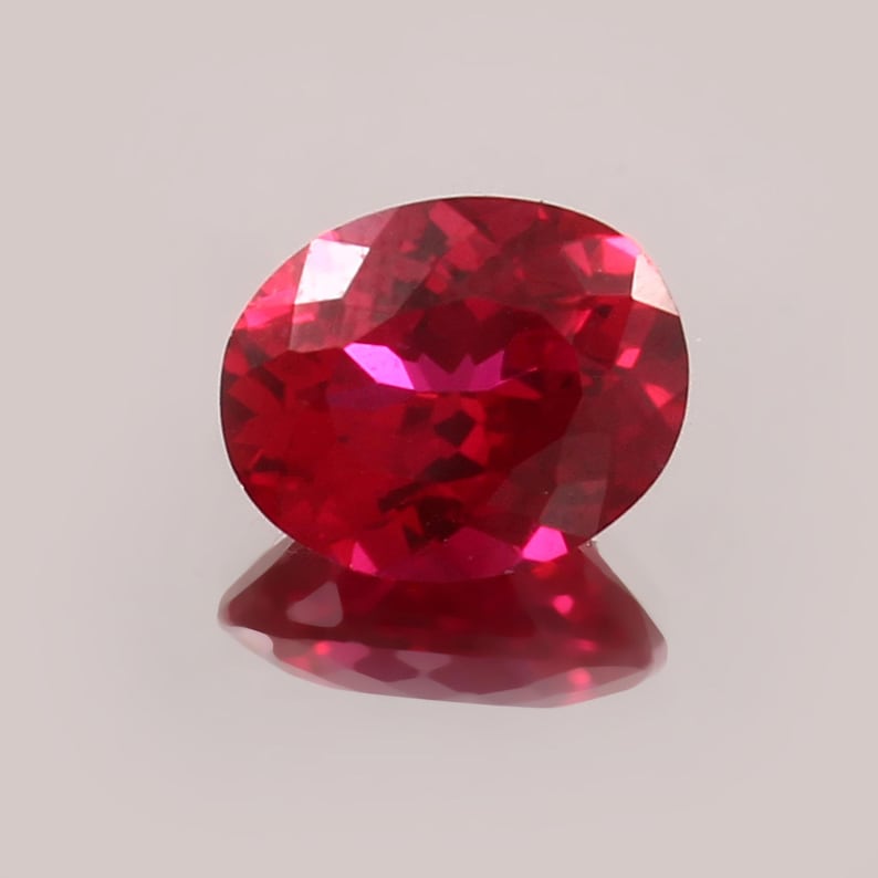 AAA+ Flawless Blood Red Mozambique Ruby Oval Cut Loose Gemstone 10x8 MM ...