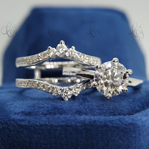 Solitaire Diamond Enhancer Ring With Guard Wraps For Ring Enhancer Wrap Ring Engagement Solitaire Ring Jacket Ring Wrap Guard Band For Women