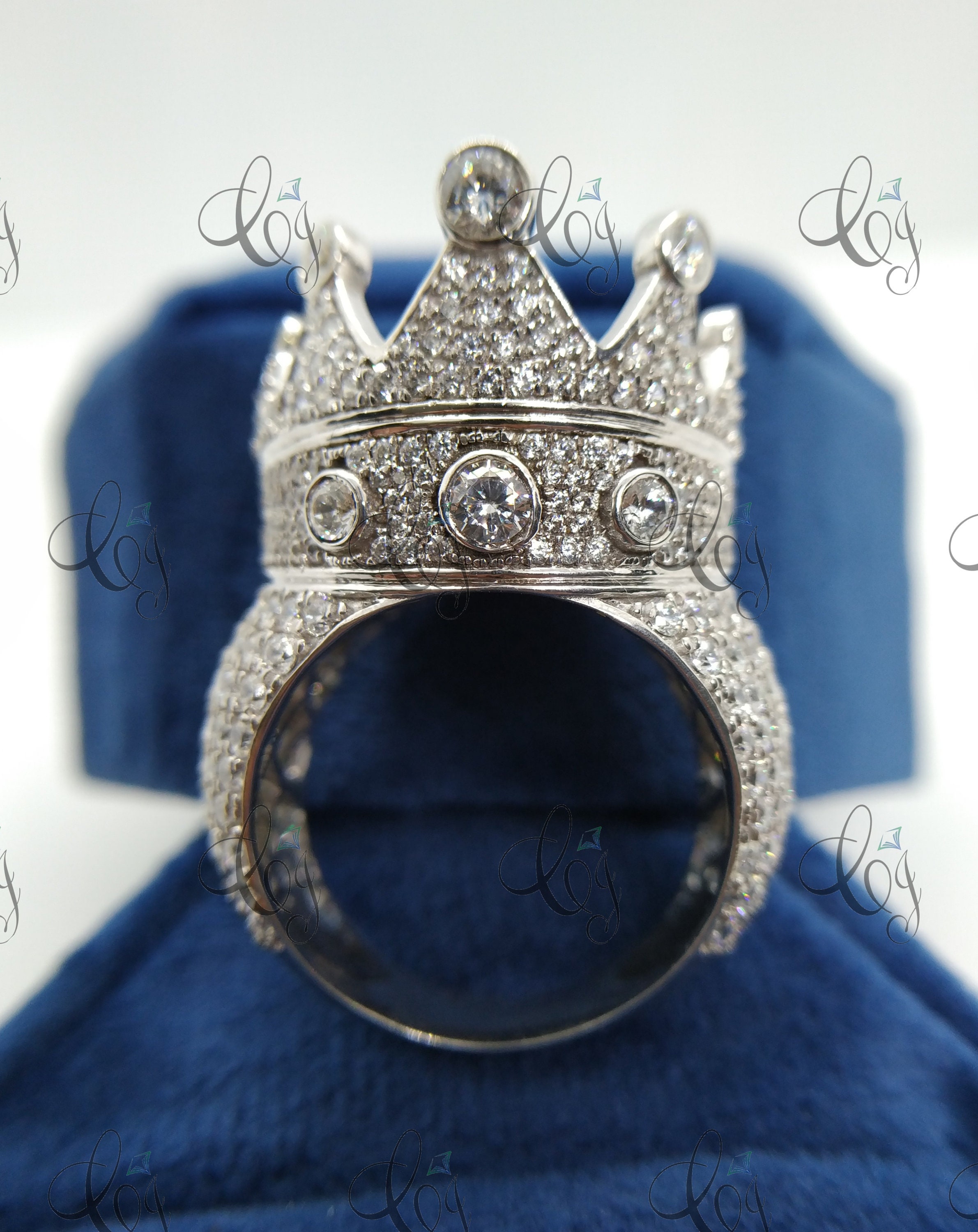 Men crown ring 3D model 3D printable | CGTrader
