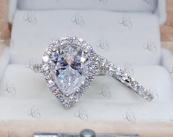 Design Cobalto Anello Fidanzamento Matrimonio Set Diamanti 6mm Opaco
