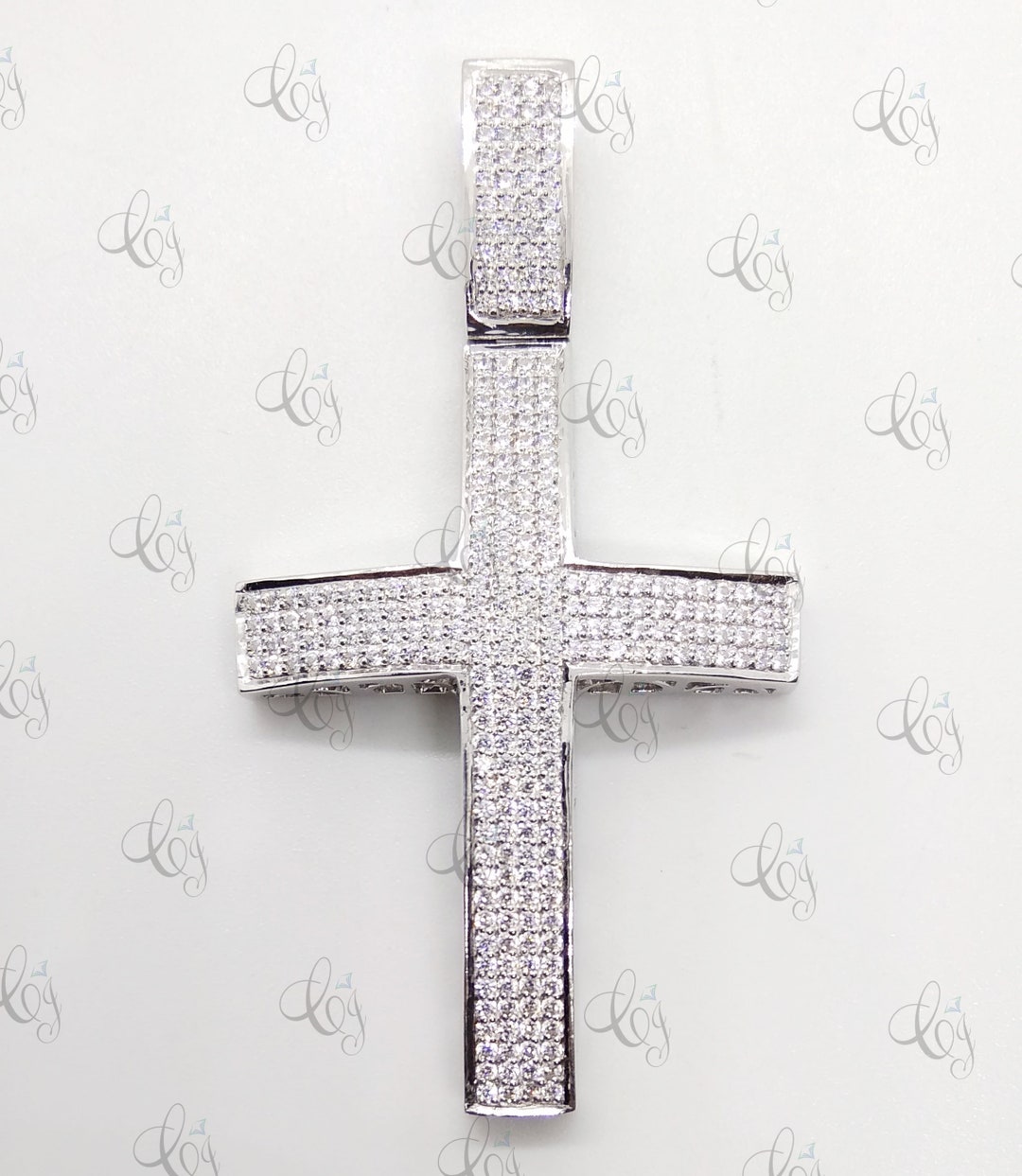 Jesus Cross Religious Crucifix Charm Pendant in Solid 925 Sterling ...