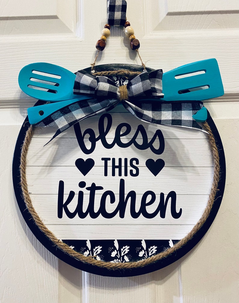 Wall Decor Kitchen Round Pizza Pan Wall Art Black and White Etsy