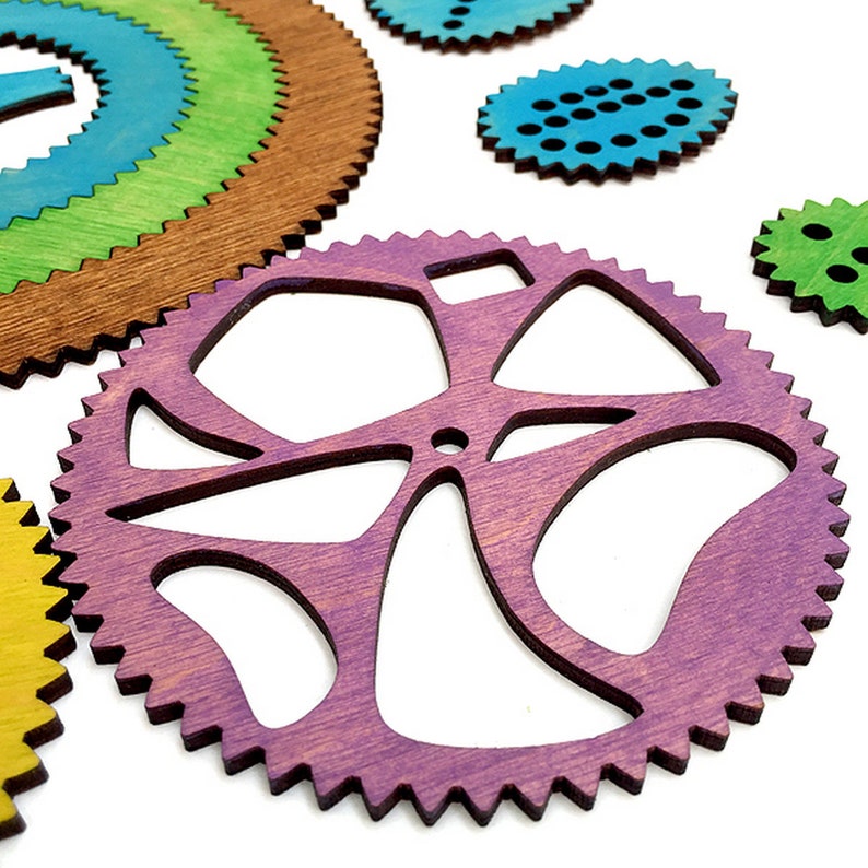 wooden spirograph set