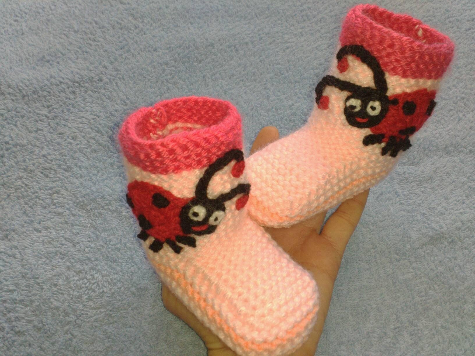 crochet newborn shoes