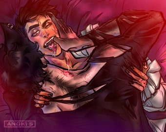 Vampir/Werwolf Reddie Print