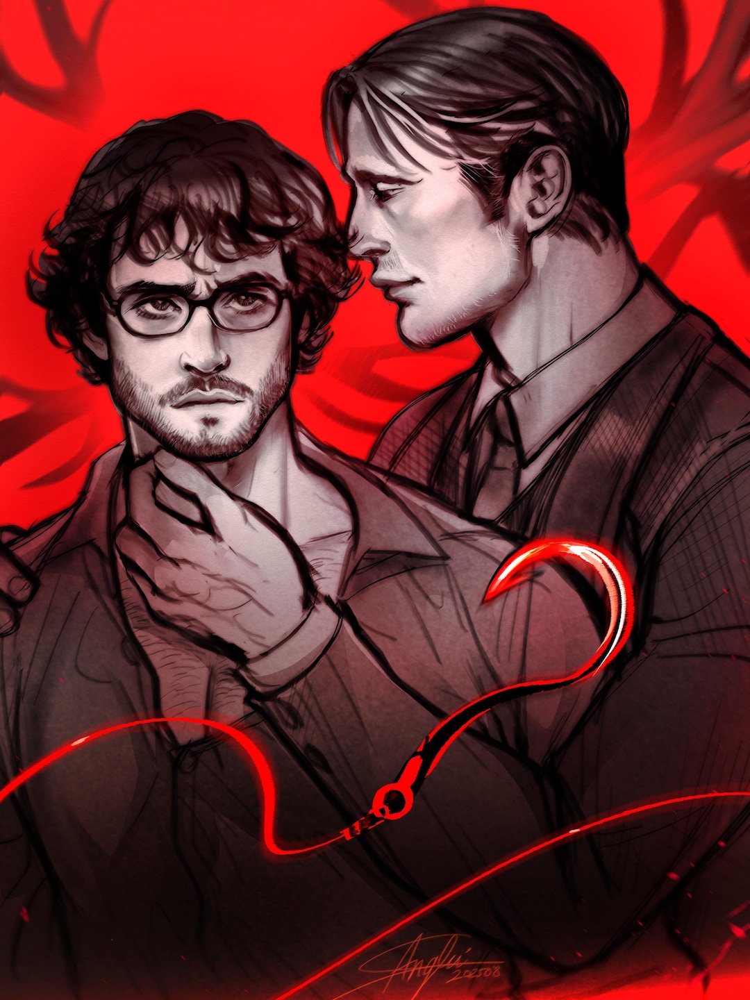 Fanogram Hannigram Fanart Print - Etsy