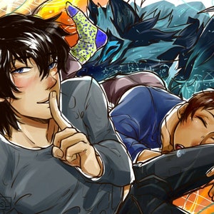 Nap time with Cosmo~ (Klance print)