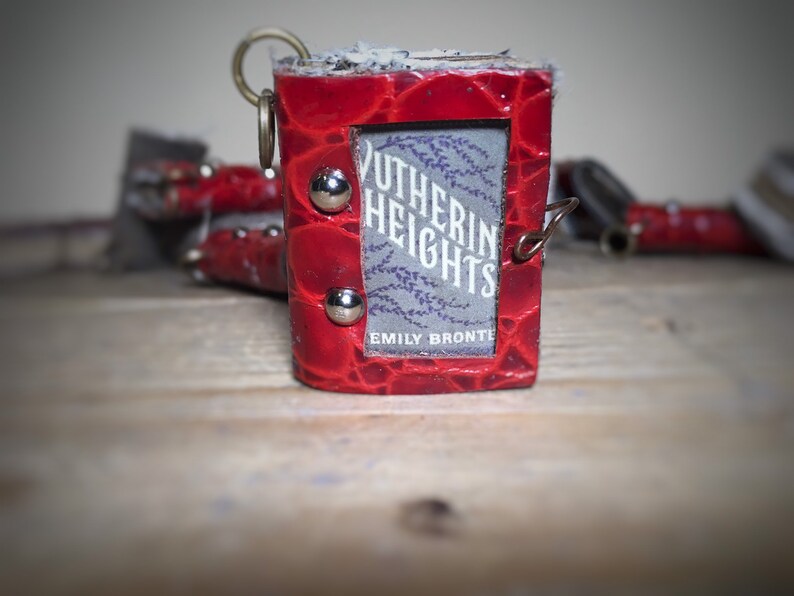 Miniature book Wuthering Heights,pendant,gothic,necklace,movie,Emily Bront\u00eb,handmade,book lover,mini books