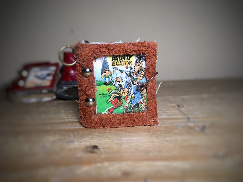 Miniature Book \u2018Asterix the Gaul\u201dpendant,comic,Mini Book,pendant,french Goscinny Uderzo,Roman,