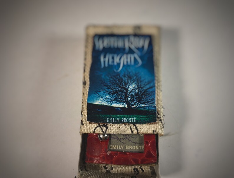 Miniature book Wuthering Heights,pendant,gothic,necklace,movie,Emily Bront\u00eb,handmade,book lover,mini books