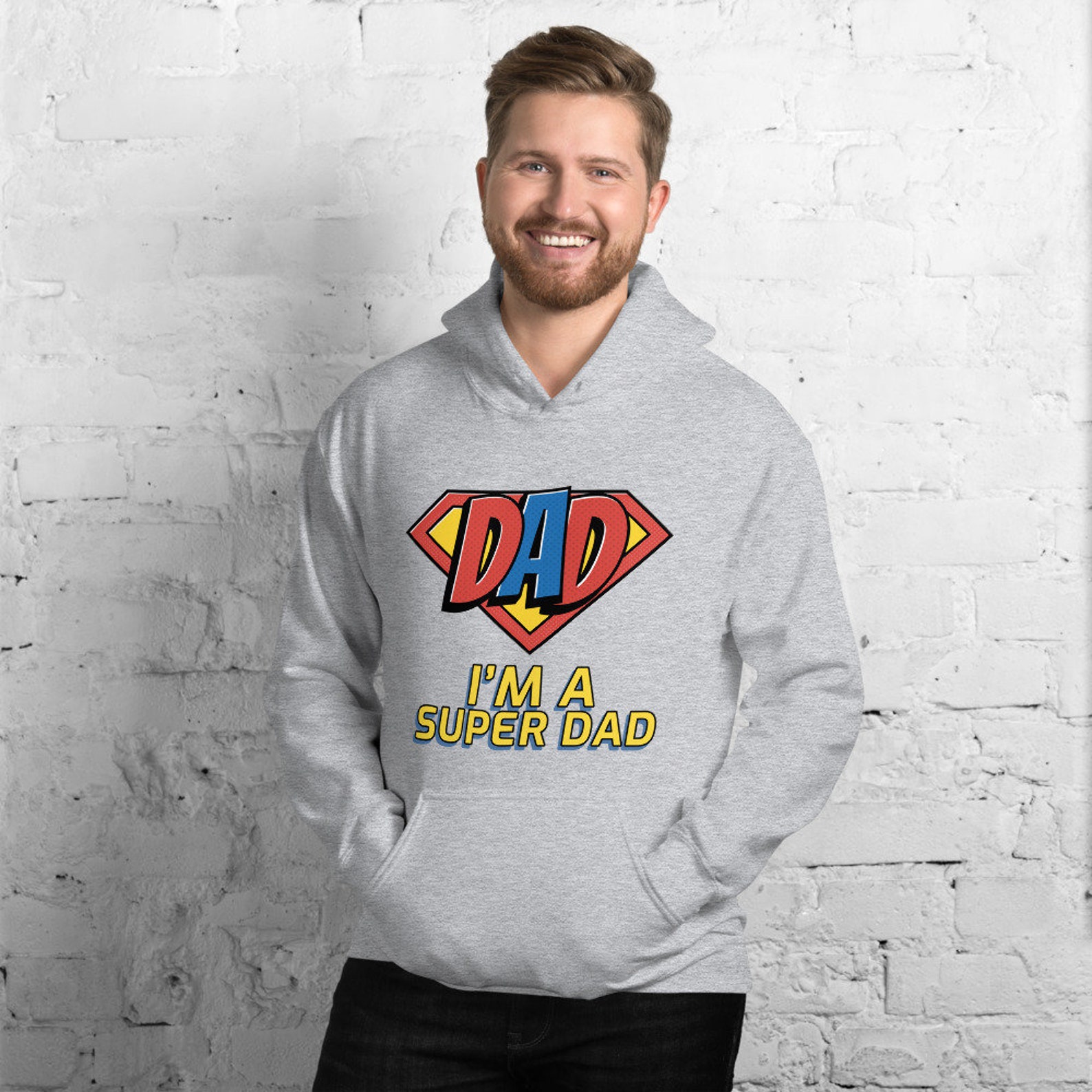 Super Dad Father's Day Unisex Hoodie Family Hoodie Etsy