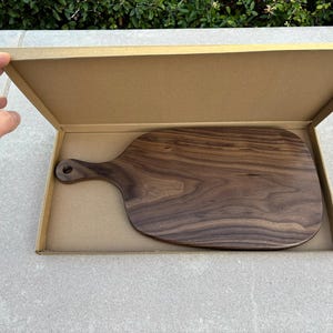 Small Walnut Cutting Board with Handle, Charcuterie Board, Cutting Board, Small Cutting Board, Wood Board, Wood Cutting Board.