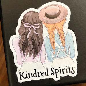 Kindred Spirits Sticker - Anne of Green Gables - bookish gift - Anne and Diana - kindle