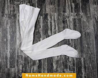 cream cable knit tights baby