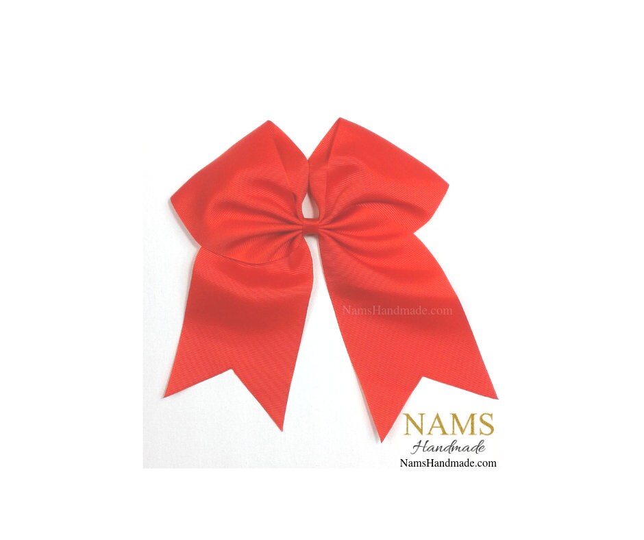 White cheer bows 3 inch big cheerleading hair bows cheap girl hairbows US seller