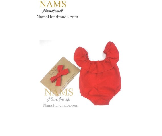 baby girl red romper