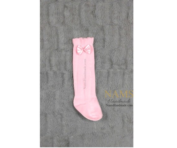 baby pink knee high socks