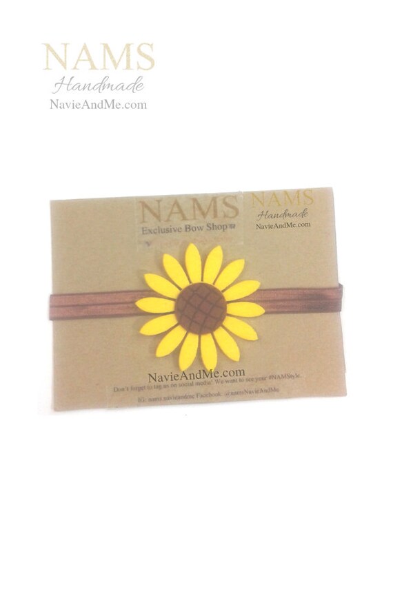 baby girl sunflower headband