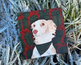 Christmas card *Santa's little helper* . Dog . Christmas . Presents . doggo . Advent . Merry Christmas . cute
