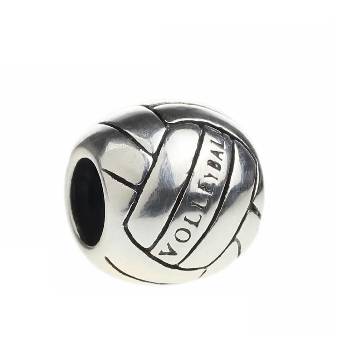 Volleyball 925 Sterling Silver Pandora Fit Charm Etsy