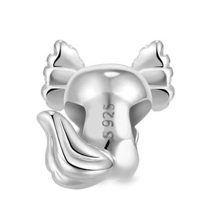 Ajolote Corazón 925 Plata Esterlina Pandora Fit Charm imagen 2