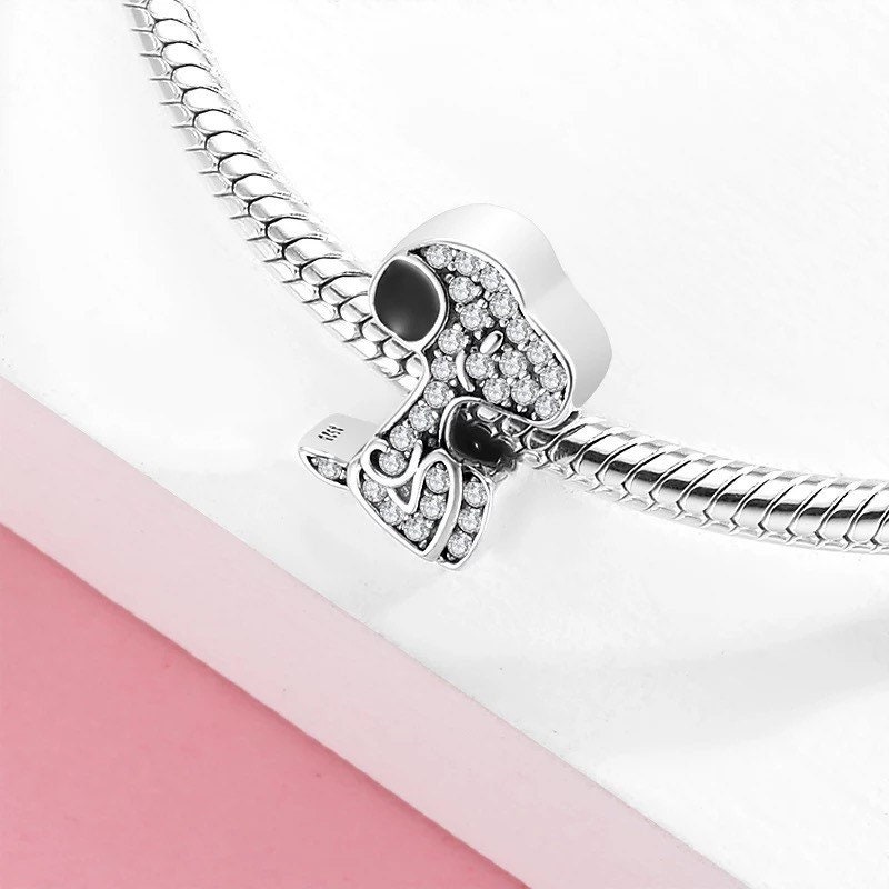 Snoopy Dog 925 Sterling Silver Pandora Fit Charme Etsy