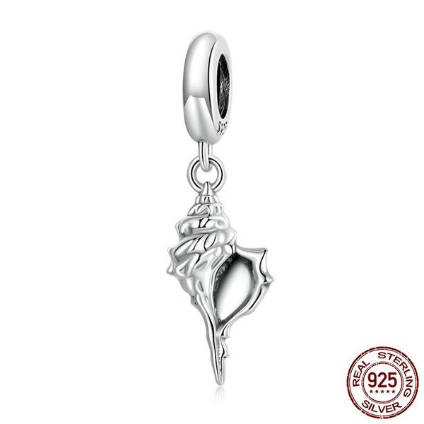 Conch Shell 925 Sterling Silver Pandora Fit Charm