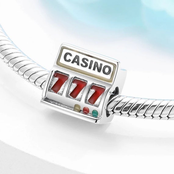 Casino Slot Machine 925 Sterling Silver Pandora Fit Charm Etsy