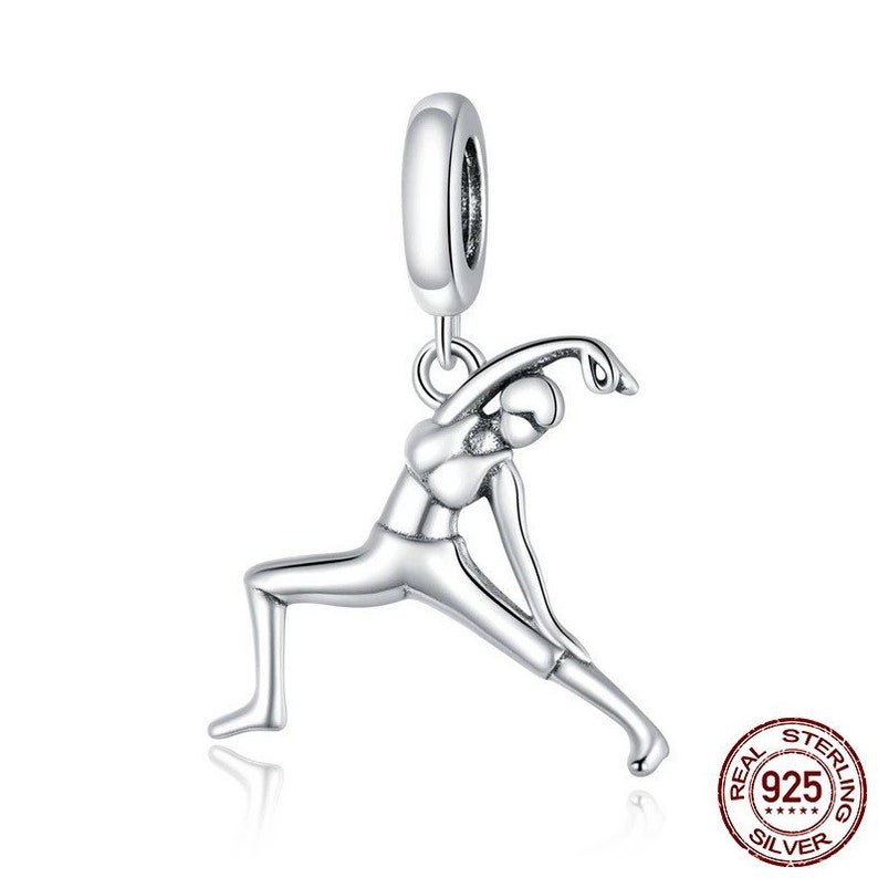 Yoga 925 Sterling Silver Pandora Fit Charm Etsy