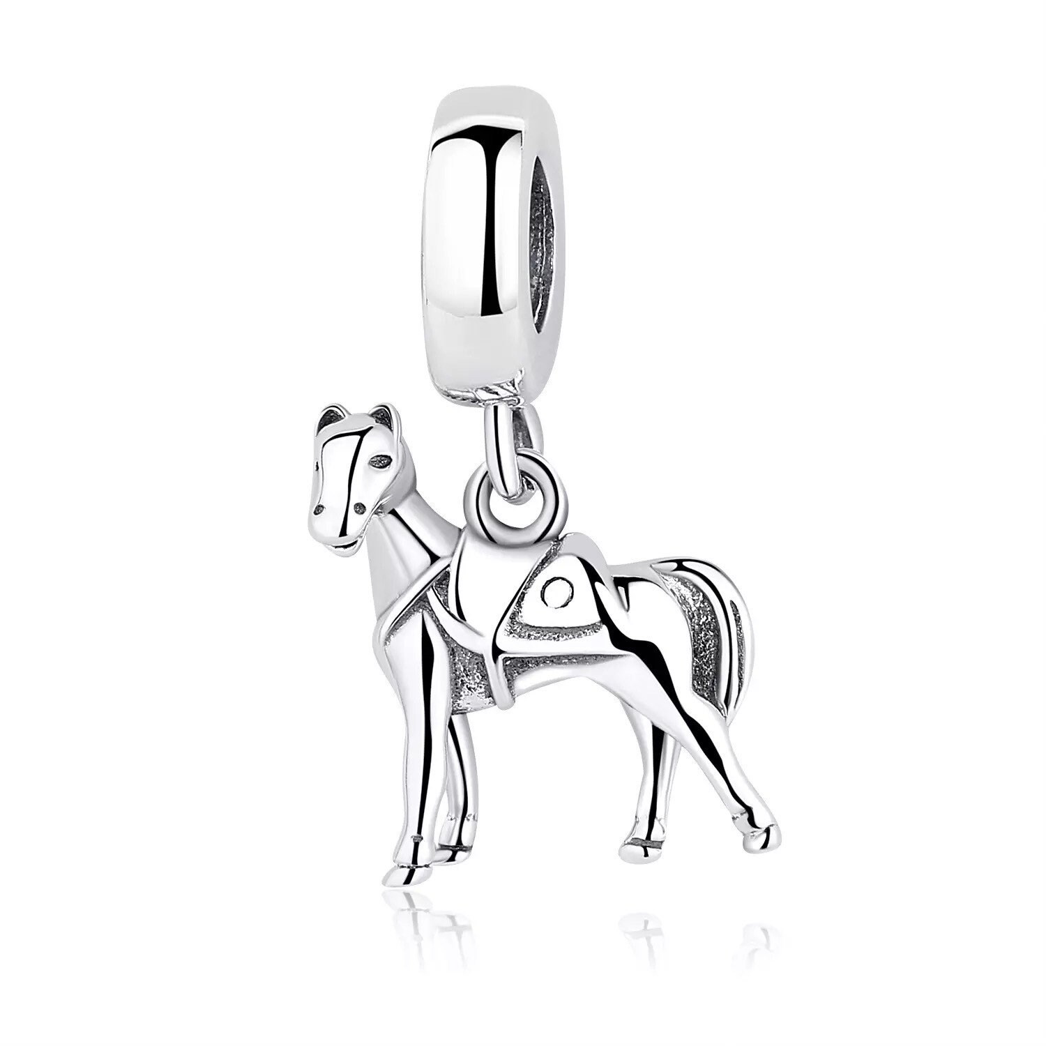 Horse 925 Sterling Silver Pandora Fit Charm Etsy