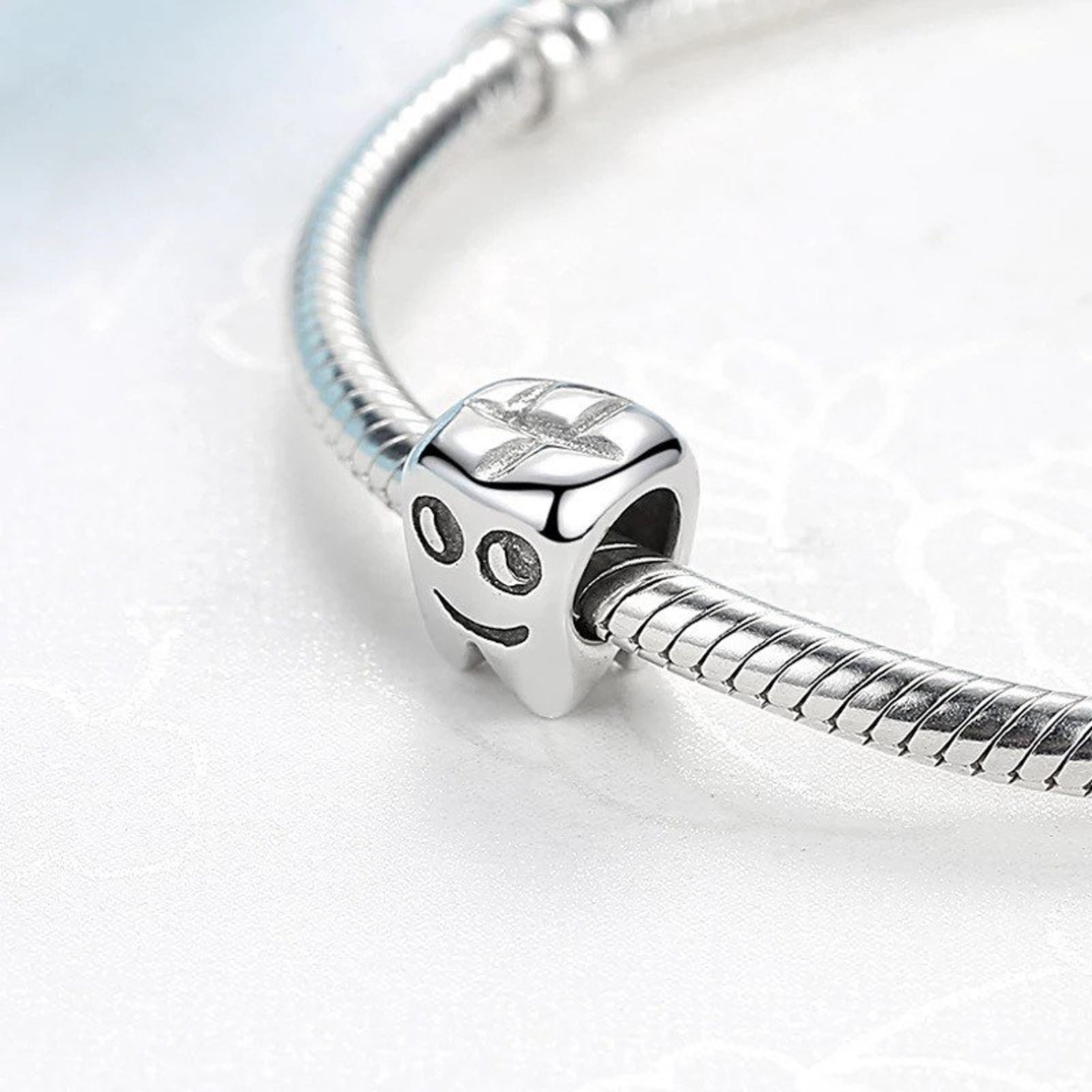 Tooth 925 Sterling Silver Pandora Fit Charm Etsy