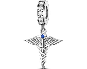 Encanto Pandora Fit de plata de ley 925 con caduceo medicinal