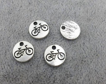 50/100/200 pcs Round Bicycle Charms