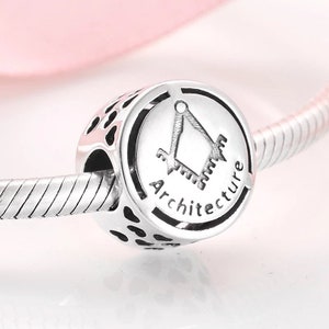 Architecture Career 925 Sterling Silver Pandora Fit Charm