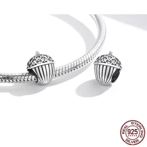 Acorn 925 Sterling Silver Pandora Fit 