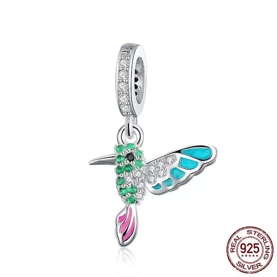 Hummingbird 925 Sterling Silver Pandora Fit Charm 